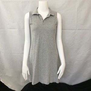 Workshop sleeveless polo dress gray size S